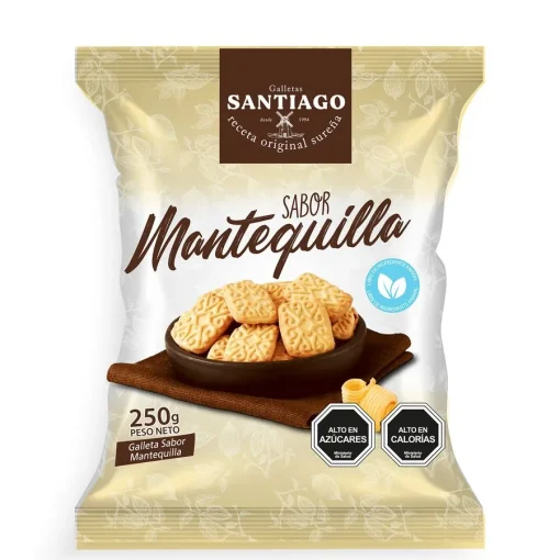 Galletas De Mantequilla Santiago 250g.