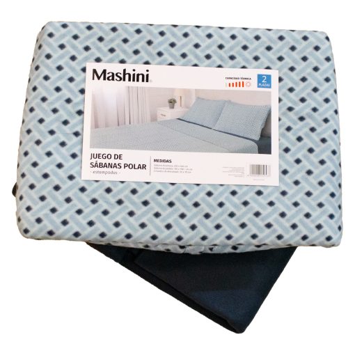 Sabana De Polar Estampada De 2 Plazas  Mashini